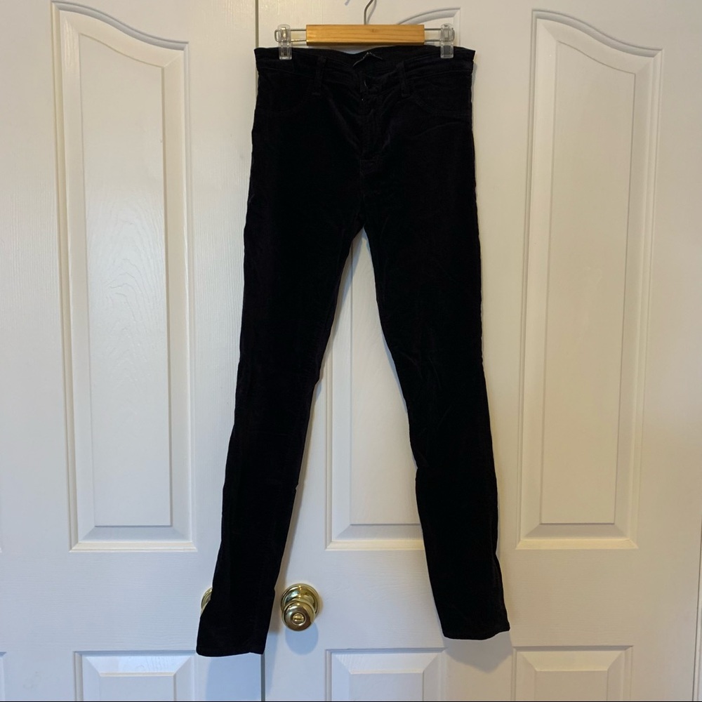 J brand velvet super skinny jeans, size 27